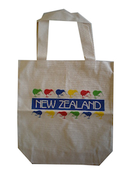 Kiwiana Carry Bags: Carry Bag with New Zealand and Colourful Kiwis