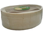 Box of Potatopak oval plates - natural (225)