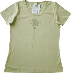 T-Shirts: Tea Nikau Scoop Neck Organic T-shirt - medium