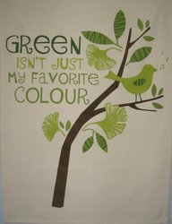 Tea Towels: Green Isn't Just My Favourite Colour Tea Towel