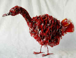 Recycled Art: Recycled Plastic Duck - Coke