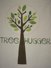 Tea Towels: Tree Hugger Tea Towel