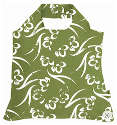 Envirosax: Envirosax - Green Floral Hemp Bag